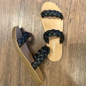 Braided Women's Sandals - size 8 - Never worn!